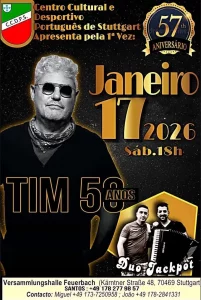 TIM – 50 Anos em Concerto | Stuttgart 2026 – Música Portuguesa ao Vivo