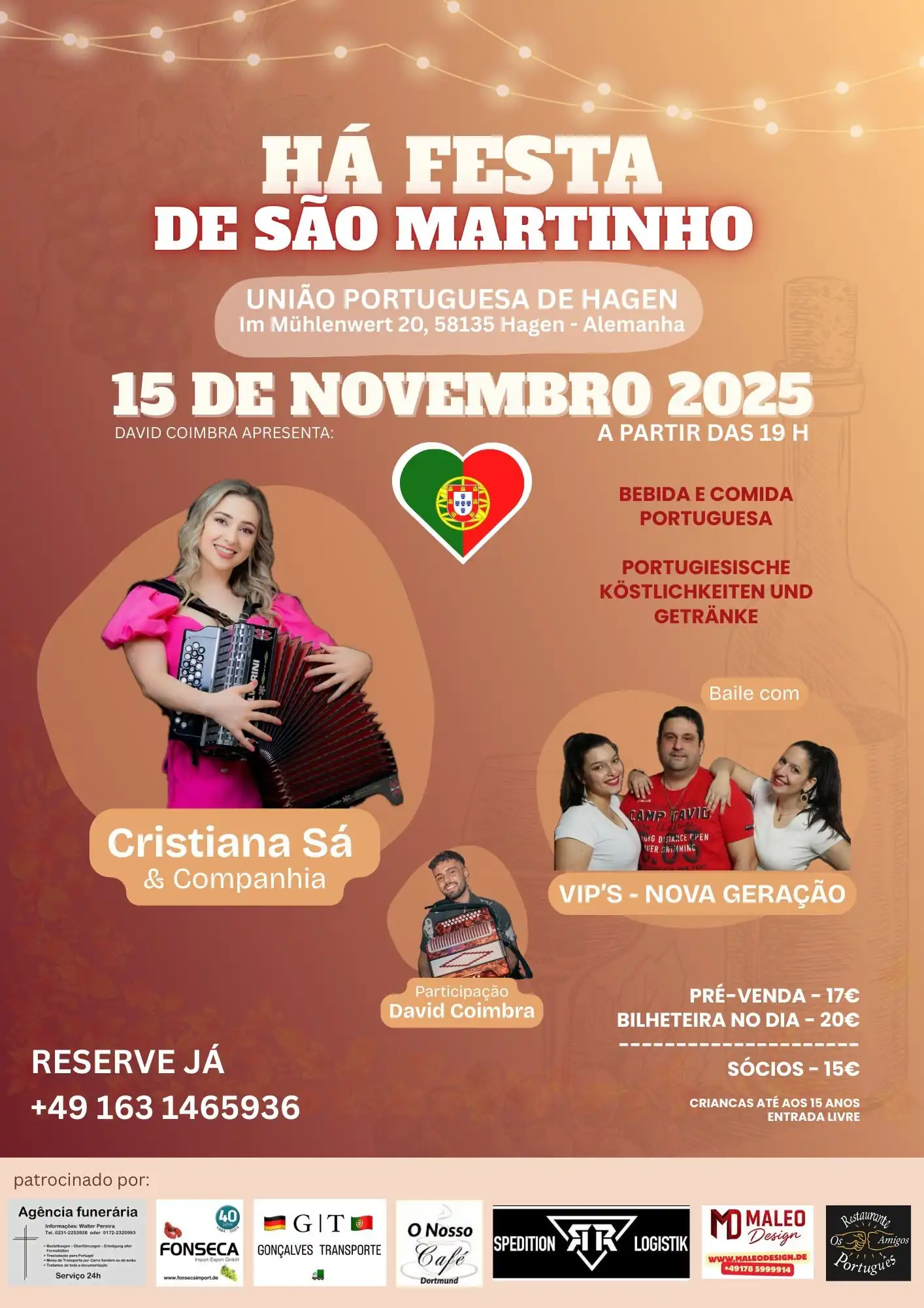 Cartaz Festa de São Martinho Hagen 2025 União Portuguesa