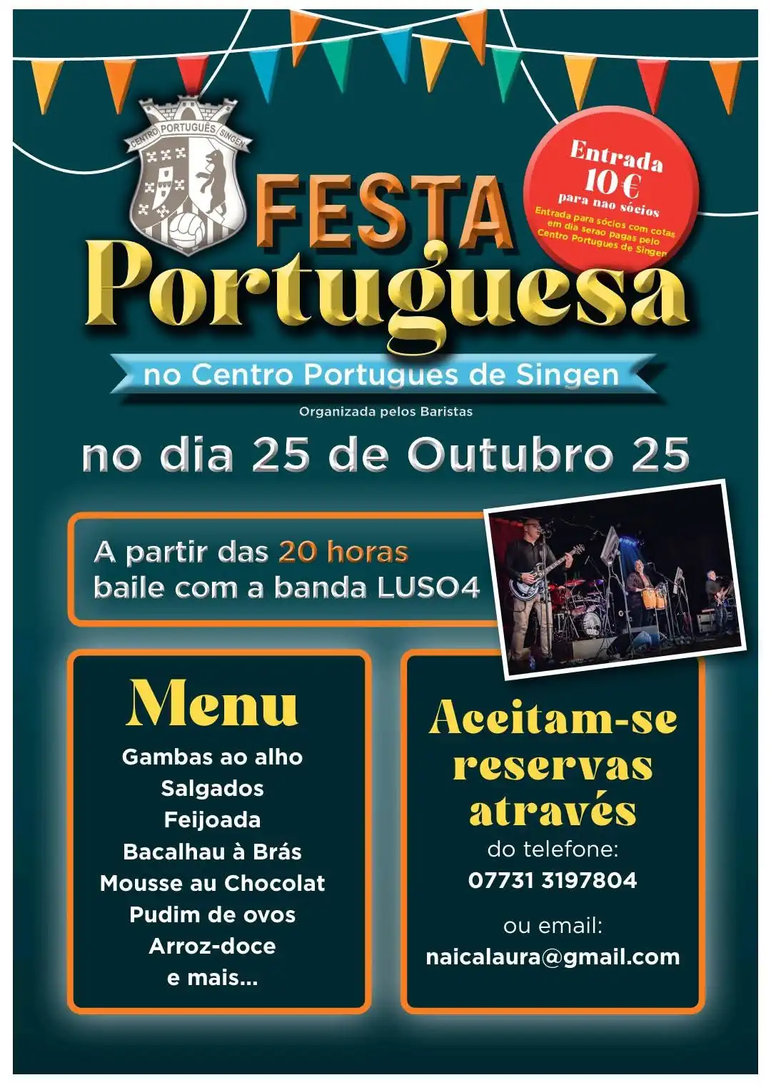 Cartaz da Festa Portuguesa 2025 no Centro Português de Singen