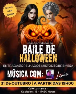 Baile de Halloween Café Lusitânia Neuss – 31 de Outubro
