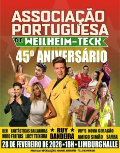 45º Aniversário da Associação Portuguesa de Weilheim-Teck com Ruy Bandeira