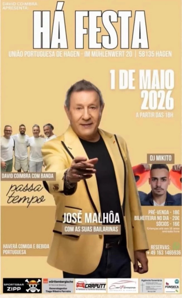 Jose Malhoa Hagen festa portuguesa 2026