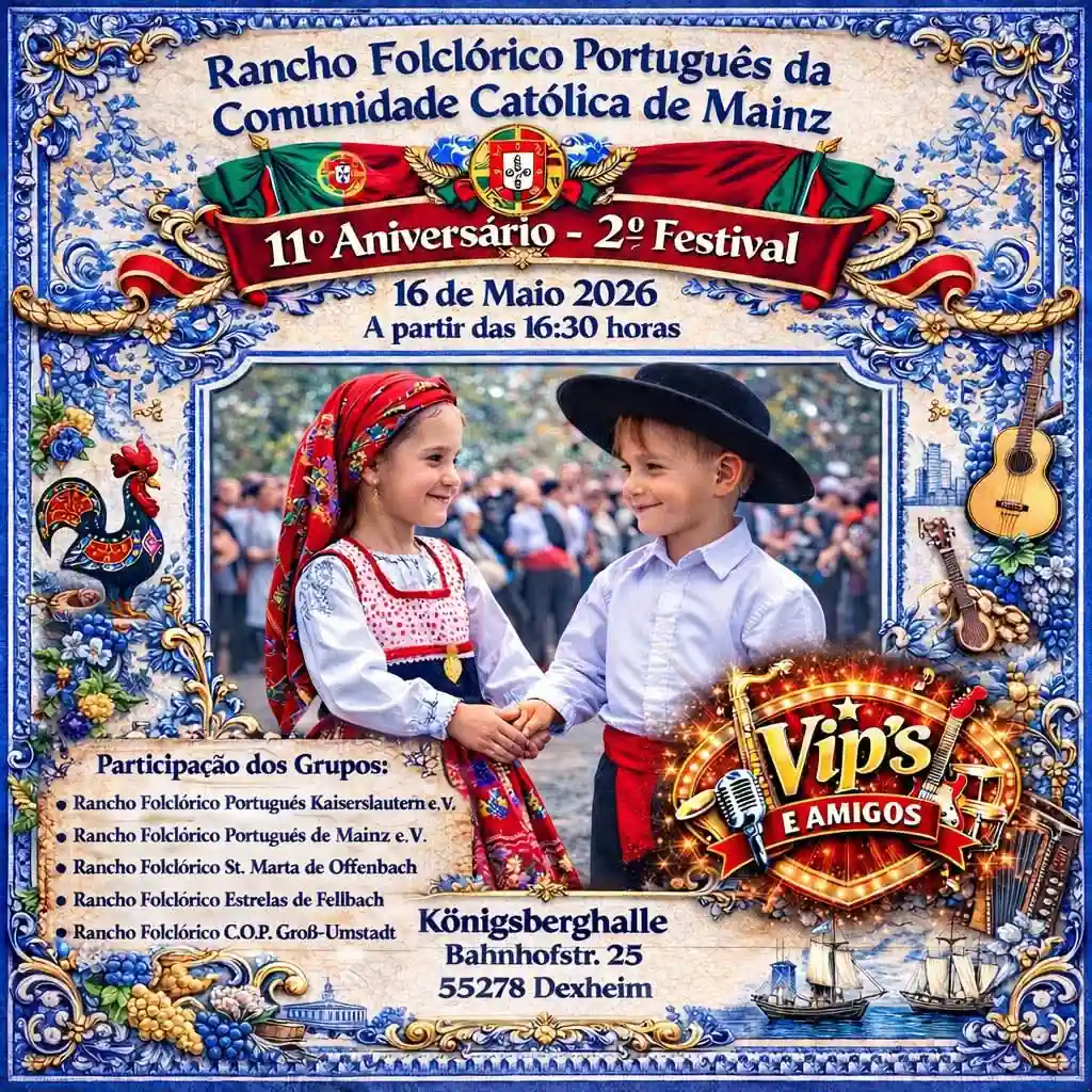 Rancho Folclórico Português Mainz celebra 11º aniversário com festival de folclore português em Dexheim