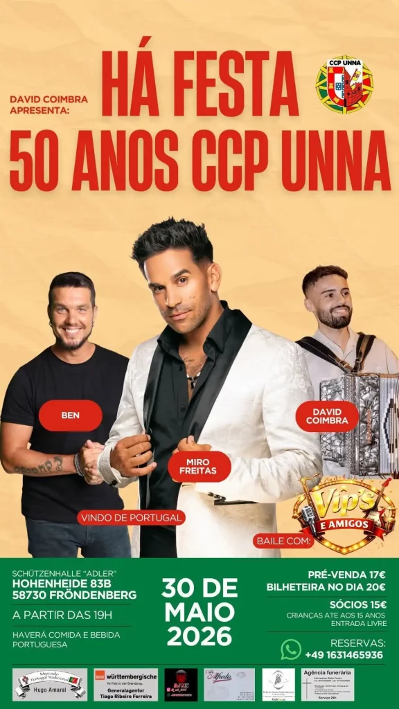 50 anos CCP Unna festa portuguesa Fröndenberg 2026