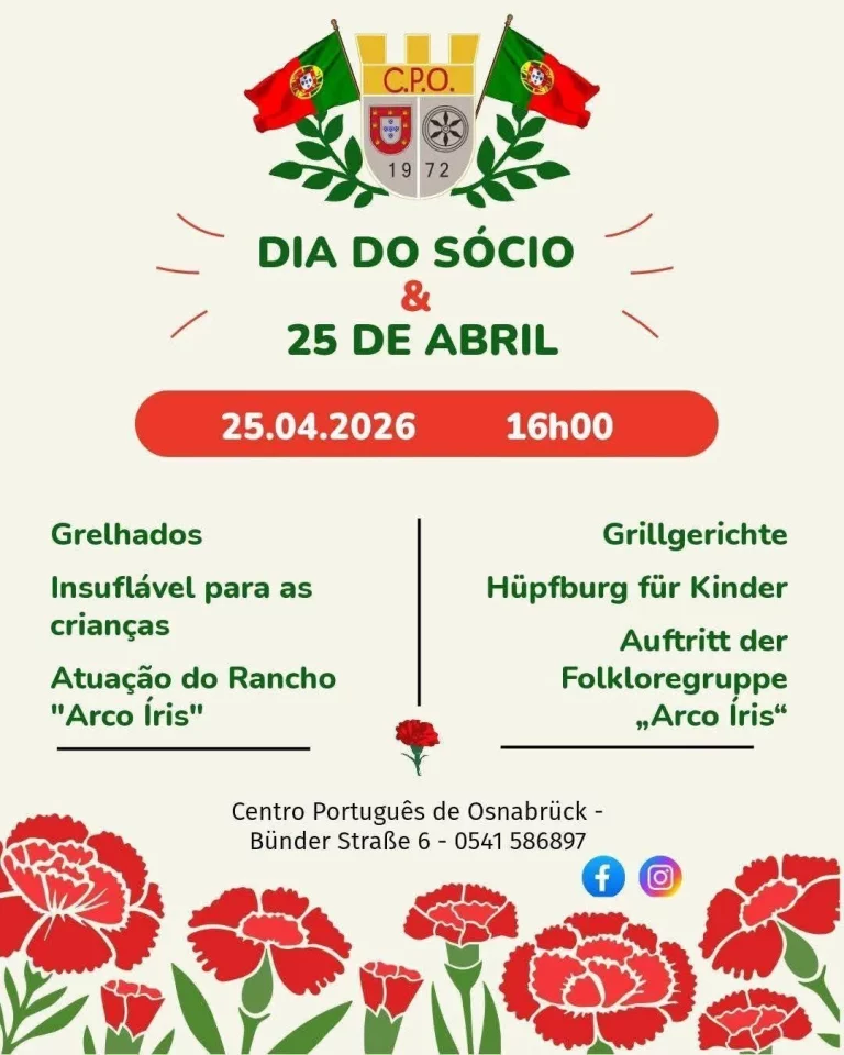 Dia do Sócio 25 de Abril Osnabrück 2026