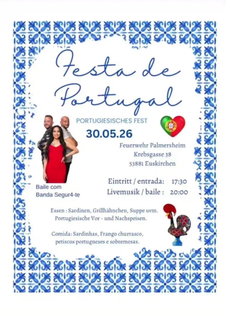 Festa de Portugal 2026 em Euskirchen – Música e Gastronomia