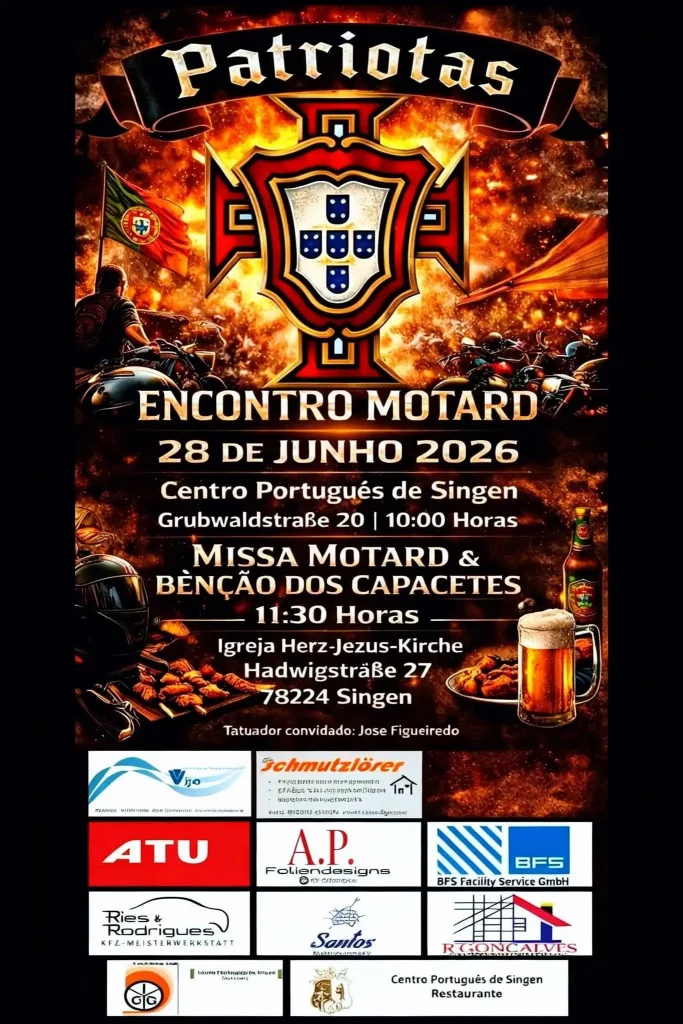 Patriotas – Encontro Motard Singen 2026 | 28 de Junho