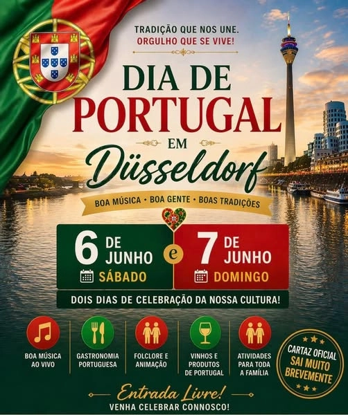 Dia de Portugal em Düsseldorf 2026 – 6 e 7 de Junho