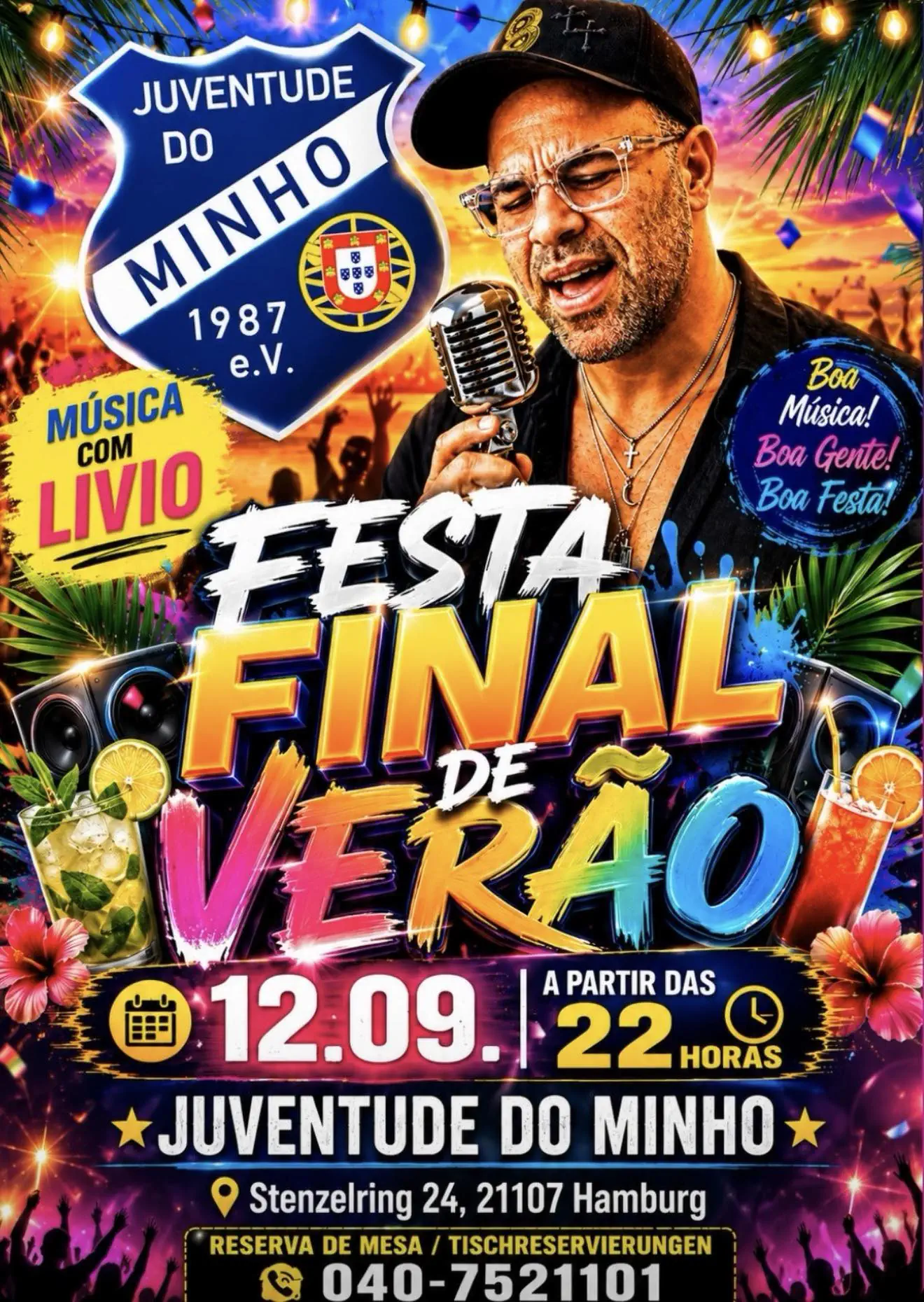 Festa Final de Verão 2026 – Juventude do Minho Hamburg