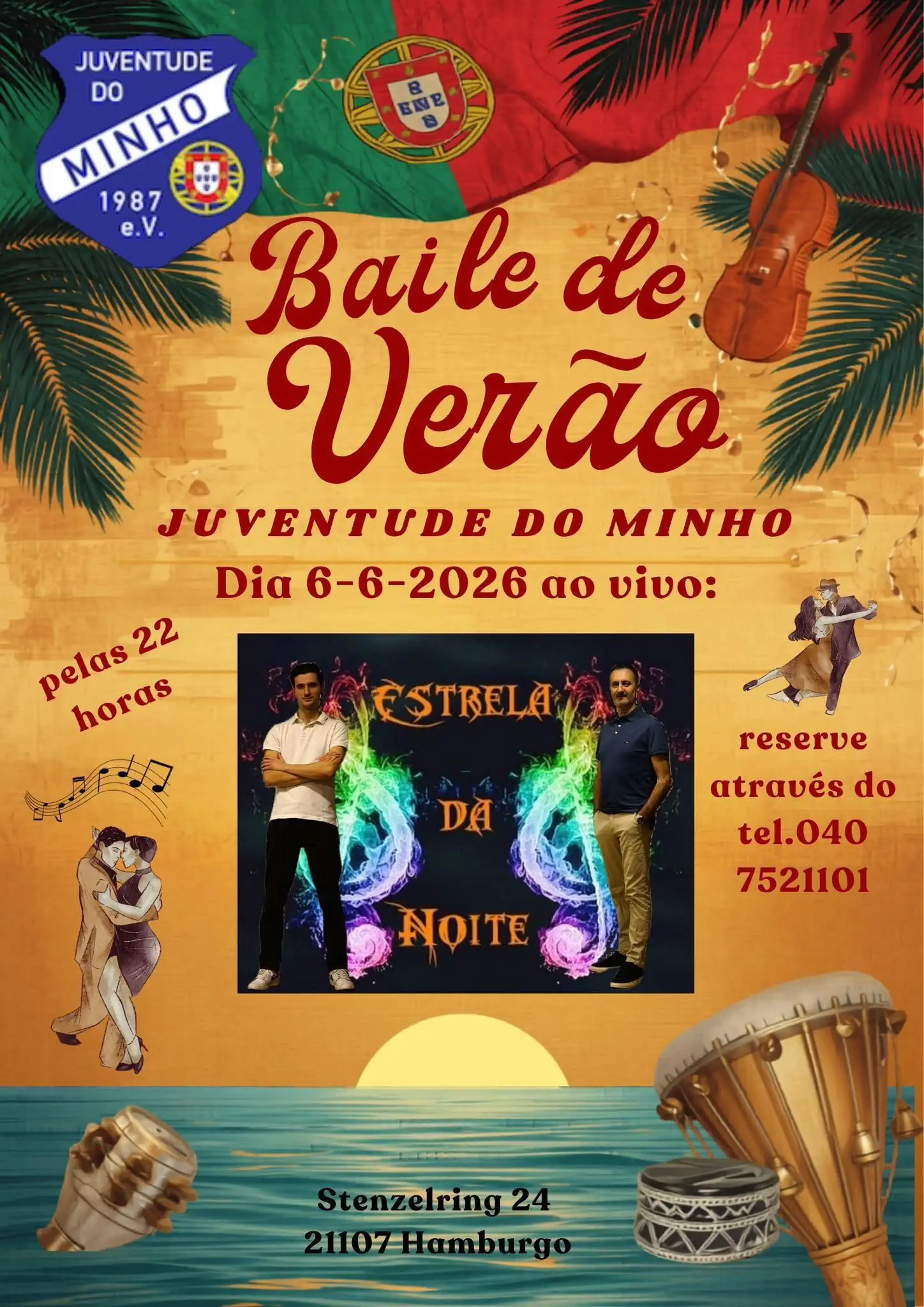 Baile de Verão 2026 – Juventude do Minho | Hamburgo 2026