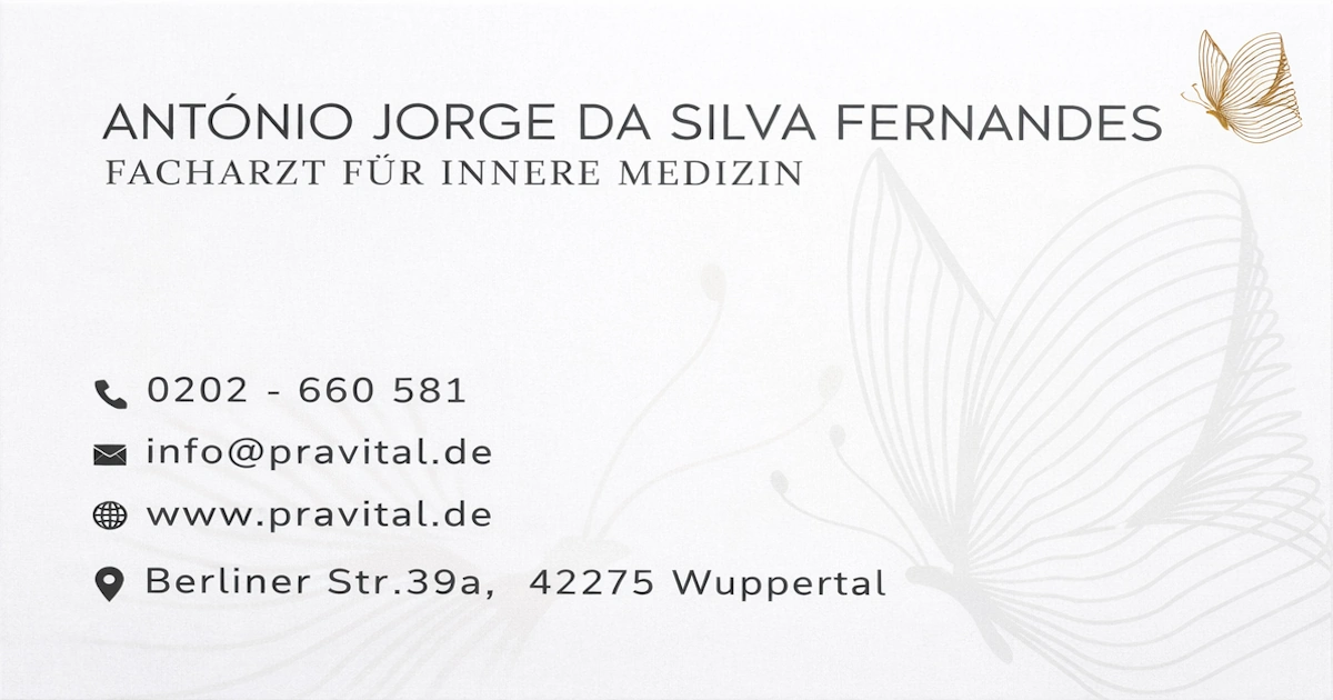 Visitenkarte Dr. António Fernandes