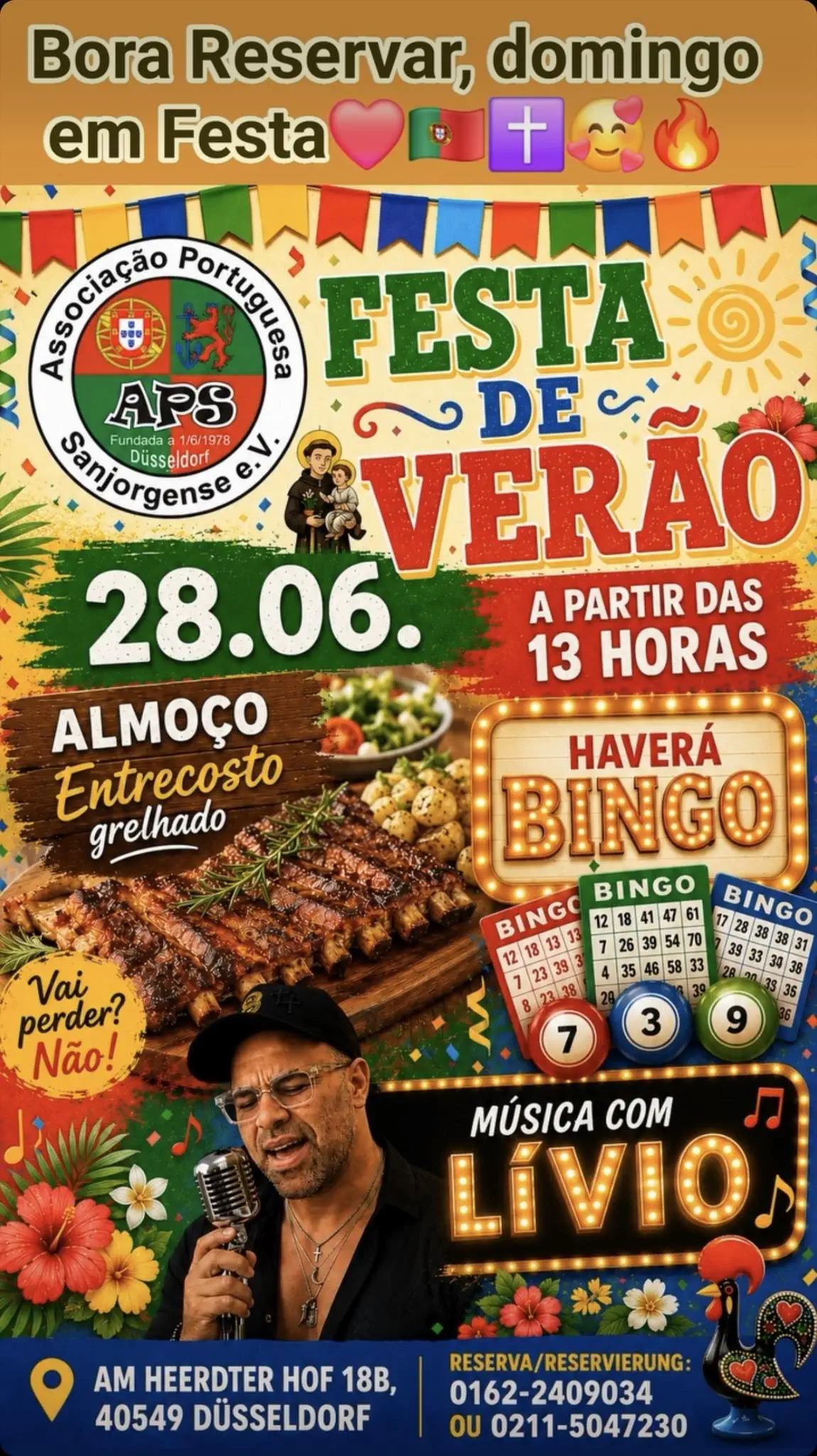 Festa de Verão 2026 – Associação Portuguesa Sanjorgense Düsseldorf