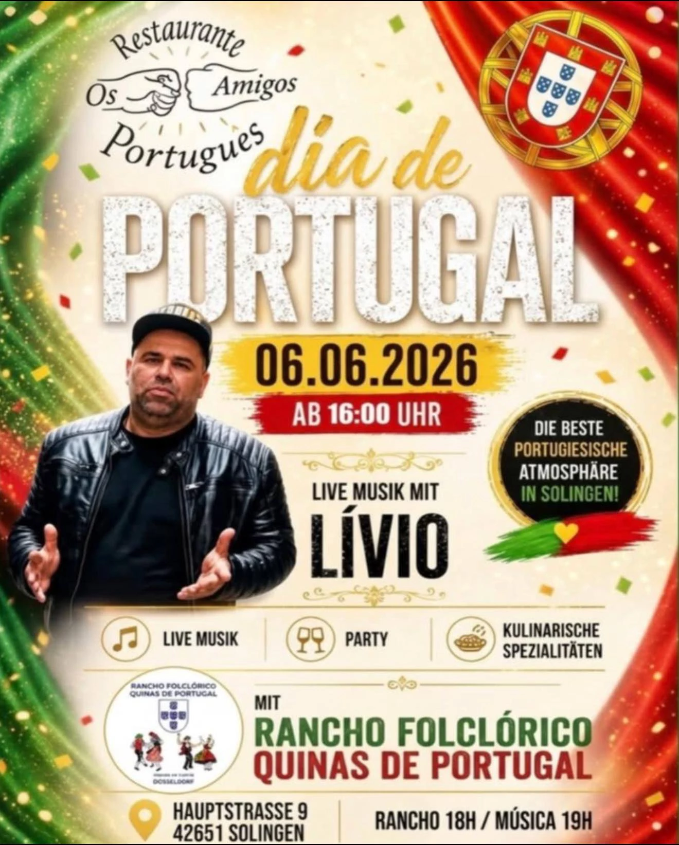 Dia de Portugal 2026 em Solingen – Evento Português