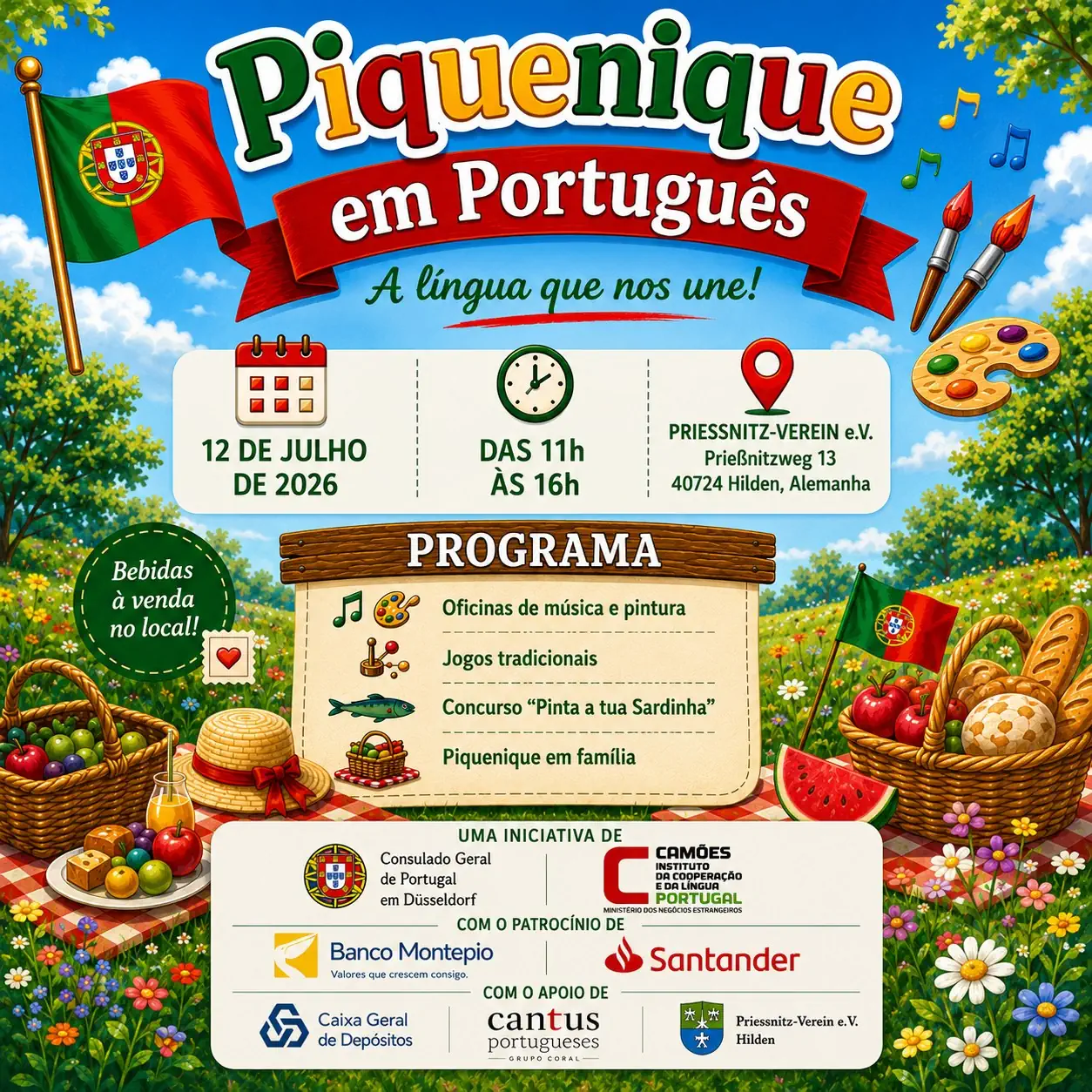 Picknick auf Portugiesisch 2026 – Die Sprache, die uns verbindet