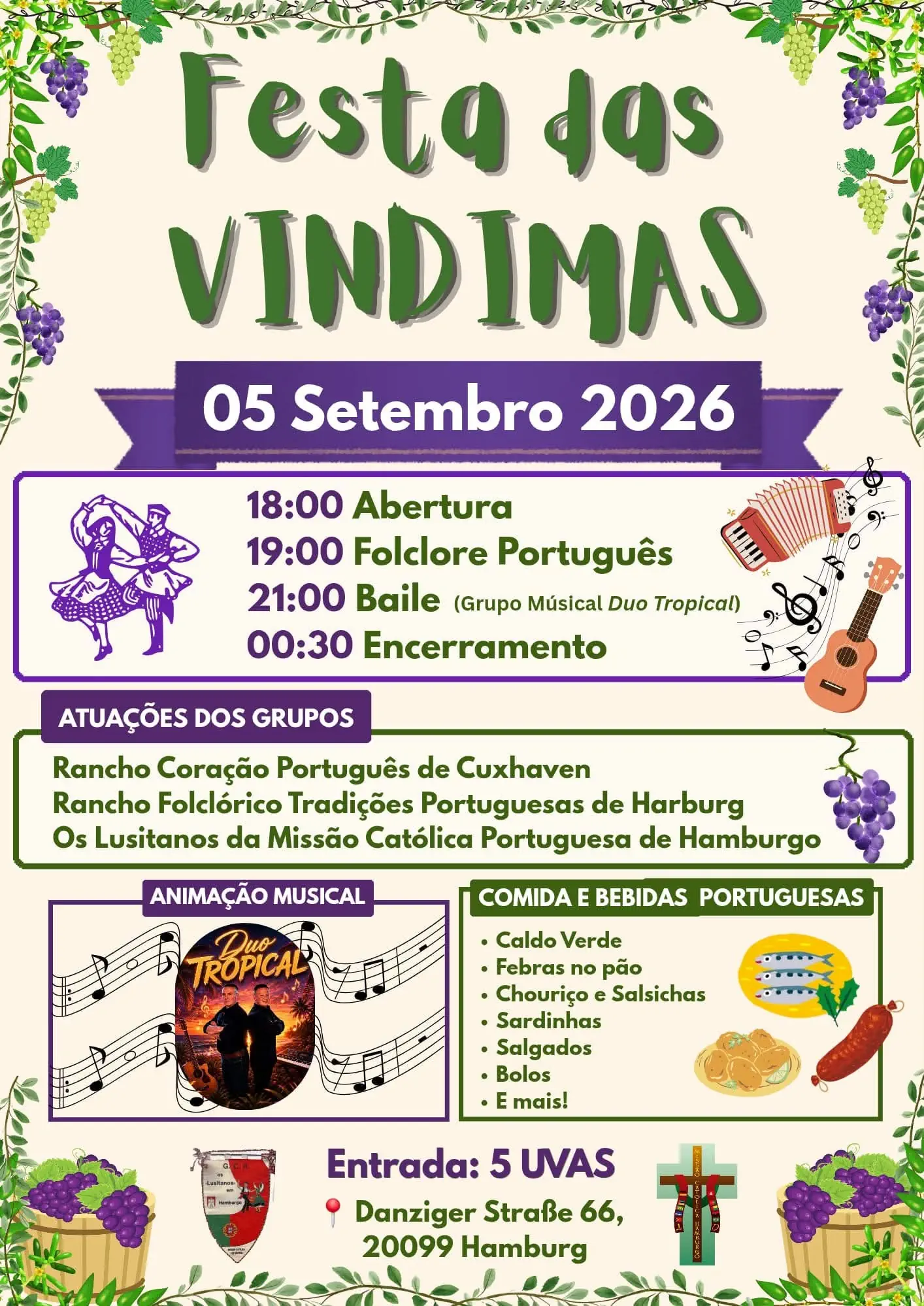 Festa das vindimas Hamburgo 2026