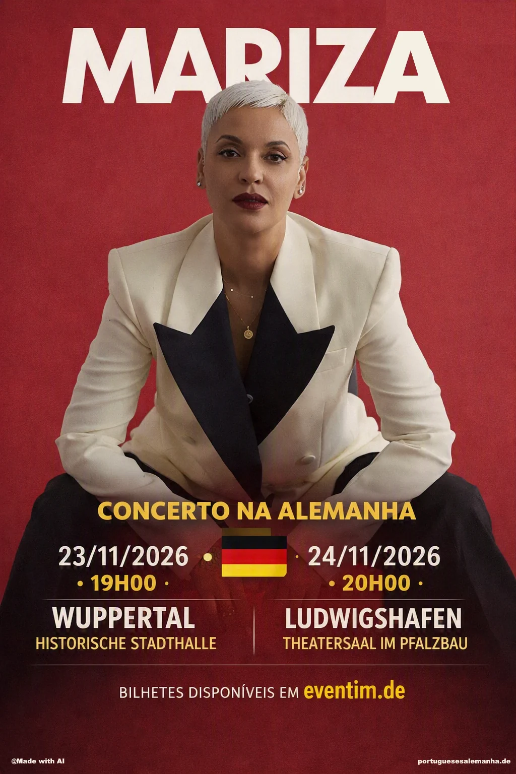 Mariza concertos na Alemanha 2026
