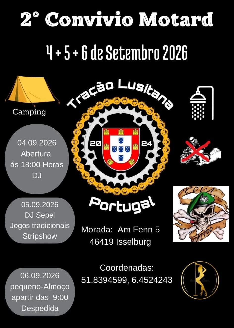 2º Convívio Motard – Tração Lusitana Portugal