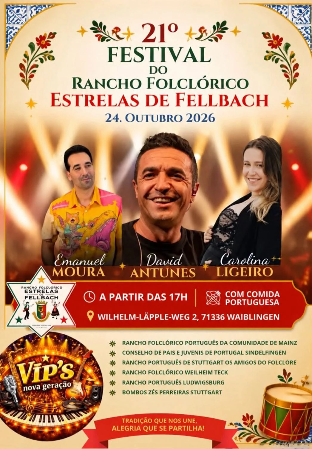Festival Rancho Folclórico Estrelas de Fellbach 2026 – Música, Tradição e Cultura Portuguesa