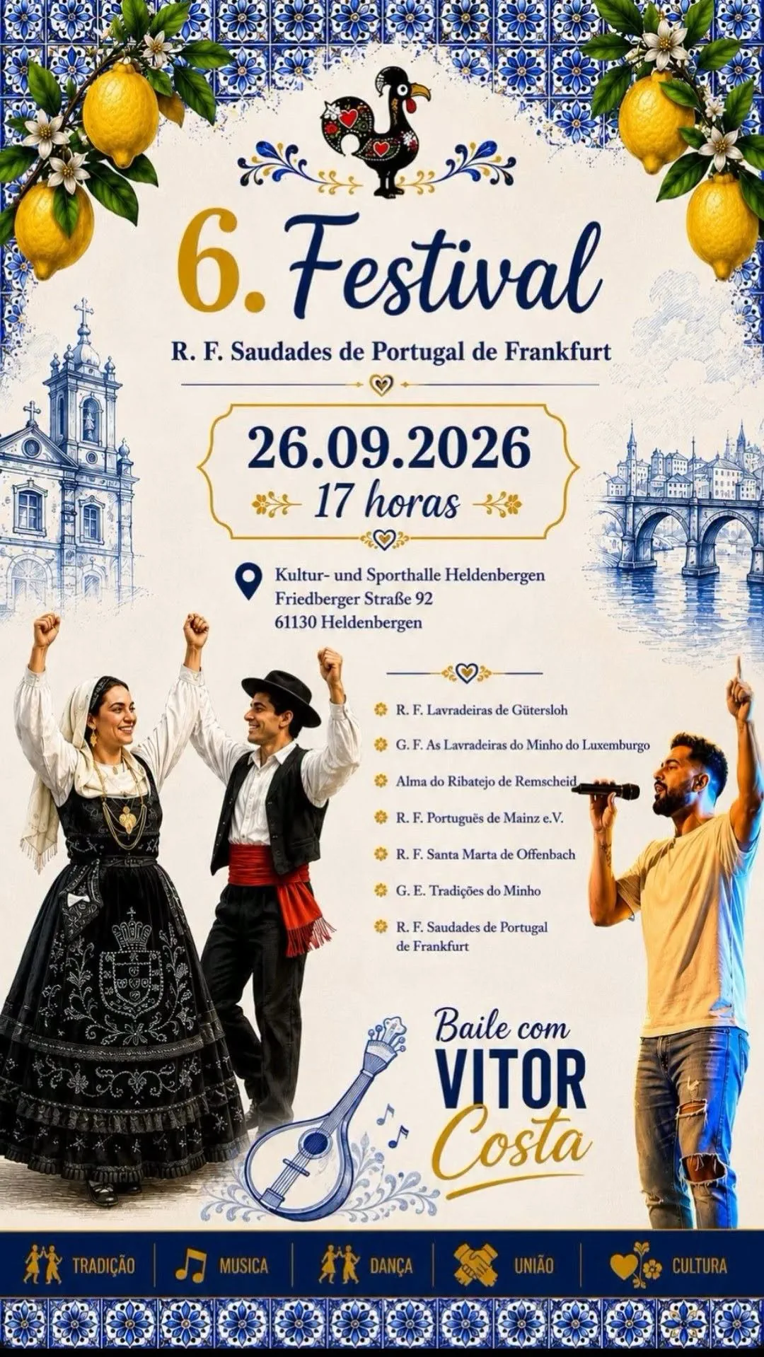 6.º Festival Saudades de Portugal de Frankfurt 2026